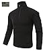 CRYSULLY Men Autumn Mountain Climbing Ripstop Shirt Army Uniform Shirt Tan OCP Combat Shirt BDU Shirt Black