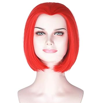 Amazon Com Blue Bird Synthetic Short Bob Red Wig The Movie X Men