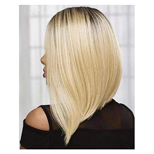 Amazon Com Fshine 10 Short Bob Lace Front Wig Dark Root Color