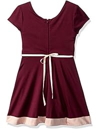 Amy Byer - Vestido de ponte para niña de manga corta