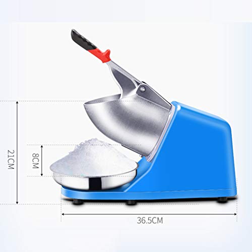Zzmop Eiscrusher Kommerziell Kleine rasierte Eismaschine Doppelmesser-Design, EIS brechen mit hoher Geschwindigkeit – Bild 4