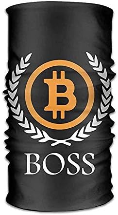 Cupsbags Cool pillow Bitcoin Boss Versatile Outdoors Daily Stylish Headwear Multifunctional Sport Headband Sweatband,Magic Scarf,Head Wrap,Neck Gaiter,Bandana,Helmet Liner, Balaclava,Tube Mask