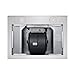 AKDY 30 in. Convertible Wall Mount Range Hood in Black Painted Stainless Steel with Tempered Glass and Remote Control