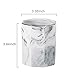YOSCO Ceramic Desk Pen Holder Stand Marble Pattern Pencil Cup Pot Desk Organizer Makeup Brush holder(Gray)