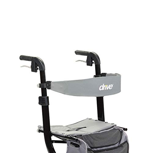 Drive Medical RTL10266BKT Nitro Foldable Rollator Walker with Seat