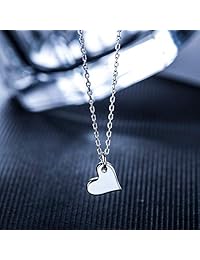 CHICLOVE Mother Daughter Jewelry Sets for Two, Cutout Heart Necklaces, 2 Sterling Silver Necklaces