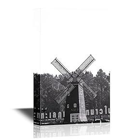 Windmill in Black and White