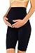 Franato Seamless Maternity Shapewear Elastic High Waist Boyshort Black L