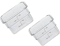 Cambro 2SFSCW135 (2 Pack) Food Storage Square Container, 2 Quart