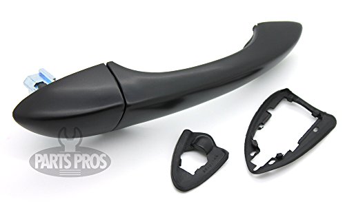 LatchWell PRO-4001667-01 Passenger Side Front Exterior Door Handle in Smooth Paintable Black for BMW X5
