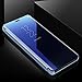 Galaxy Note 9 Case,WATACH Smart Clear View Makeup Mirror Electroplate Plating Kickstand Feature Full Body Protective Flip Folio Cover for Galaxy Note 9 (Blue)