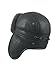 Zavelio Unisex Shearling Sheepskin Aviator Russian Ushanka with Snap Hat