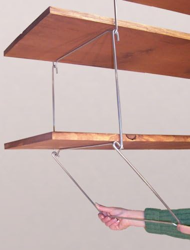 Quick Shelf Hangers Six Shelf 16 Deep Ceiling Mount Shelving Unit