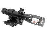 Ade Advanced Optics Adjustable Green Laser Flashlight Designator Illuminator Switch and QD Mount, Class IIIR laser product, <5mW power output