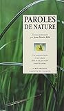 Paroles de Nature (Carnets de Sagesse) (French Edition) by 