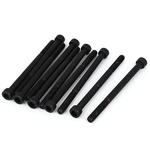 uxcell M6 x 85mm 12.9 Alloy Steel Cap Head Hex Socket Screws Fasteners 10 Pcs