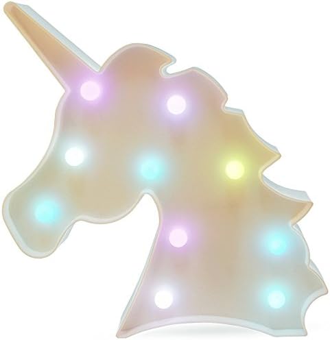 Unicorn Night Light,Mingzheda LED Unicorn Lamp Battery Operated Unicorn LED Night Lamp Table Decoration for Wedding,Party,Kids Room,Living Room,Bedroom Wall Decoration LED Lights (Colorful Unicorn)