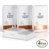 Ultrasonic Mosquito Pest Repellent 2018 - Professional Home Control Plug in Electronic Repeller (4 Pack) - Repels Ants, Fleas, Rats, Rodents, Roaches, Fruit Flies and more