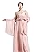 Sheer Soft Chiffon Bridal Women's Shawl For Special Occasions Dusty Rose