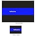 Reflective Police Thin Blue Line Bumper Decals (2 Pack, 4