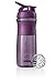 BlenderBottle SportMixer Tritan Grip Shaker Bottle, Plum/Plum, 28-Ounce