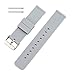 MLQSS 18mm Silicone Watch Band with Spring Bars for Withings Steel HR/Pop/Fossil Q Gen 3 Venture/Gen4 Venture/Venture HR/Ticwacth C2/vivoactive 4S Strap