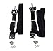 Furniture and Flat Tv Anchor Anti Tip Strap with Metal Parts Only Strong Adjustable Strap |Variety of Mounting Hardware + Safety eBook For Young Families Included| 2 Straps in Set, Black