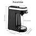 CHULUX Single Serve Coffee Maker, Personal Coffee Brewer Machine for Single Cup Pods & Reusable Filter, 12oz Water Tank, Quick Brewing, One Touch Operation, Compact Size, for Home, Office, RV
