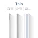 Polanfo M50000 Portable Power Bank 12000mAh External Battery Charger, Ultra Slim Design with 2 USB Ports for iPhone7 Plus 6s 6 Plus, iPad, Samsung Galaxy and More -Sliver
