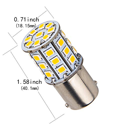 1x DC12V BA15D 2835 56 SMD LED For Caravan Car Auto Turn Signal Light Bulb White