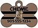uDesignUSA Chewbacca Dog Tag Pet Id Tag Personalized w/Your Pet's Name & Number