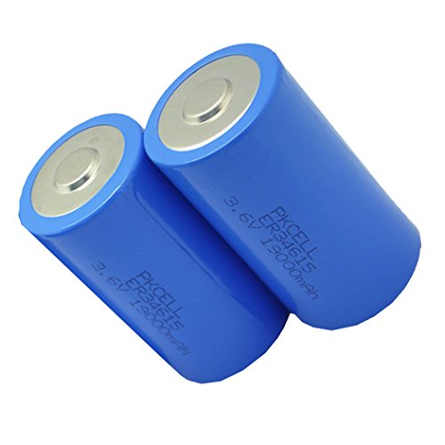 3.6V Lithium/SOCL2 Batteries D Size Battery ER 34615 Count2Pcs