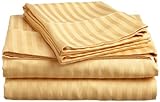 FULL SIZE STRIPED Sheet set, GOLD