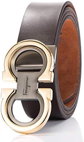 Men Belts Men's Fashion Comfort Leather Dress Belt Adjustable Buckle Waistband Girdle by Trim to Fit