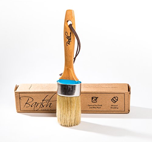 Professional Chalk Paint Wax Brush, Painting, Waxing, Annie Sloan Dark & Clear Soft Wax, Furniture, Stencils, Folkart, Home Decor, Cabinets, Dressers, Wood handle leather rope Pure Natural Bristles