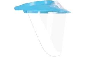 Pac-Dent iVisor Reusable Face Shield Kit, Full Face Protective Mask with Anti-Fog Coating, Adjustable to Comfortably Fit All Head Sizes, Reusable, Blue