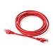 Cable Matters 10Gbps 5-Pack Snagless Cat 6 Ethernet Cable - 6ft, Cat 6 Cable, Cat6 Cord, Ethernet Cord, Red