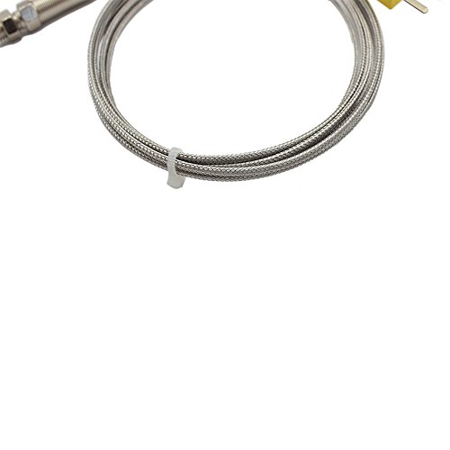 T-PRO K Type Thermocouple 0-800℃ Stainless steel Probe&2M/6.6Ft Lead Wire