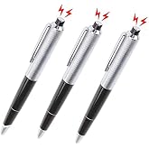 Cooplay 3pcs Shocking Adult Prank Prop Joke to Friends Electric Shock Pen Shape Trick Gag Gadget Funny for Fool's Day Halloween