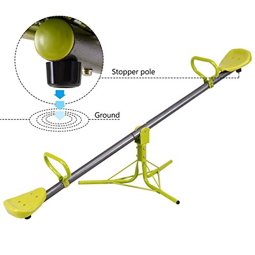 360 Degree Rotating Kids Seesaw Children's Teeter Totter for Outdoor Play +eBook - Thumbnail 2