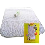 Organic Cotton and Bamboo Changing Pad Liner - Ultra Premium, No Chemical Dyes, Extra Thick, Long & Wide - Portable and Waterproof + Free Washcloth