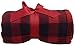 Simplicity Winter Warm Red and Black Buffalo Plaid Patterned Decorative Super Soft Twin Woven Fleece Couch Throw Blanket
