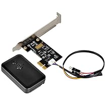 SilverStone Technology 2.4G Wireless Remote Computer Power/Reset Switch Components RL-ES01-PCIE, Silver