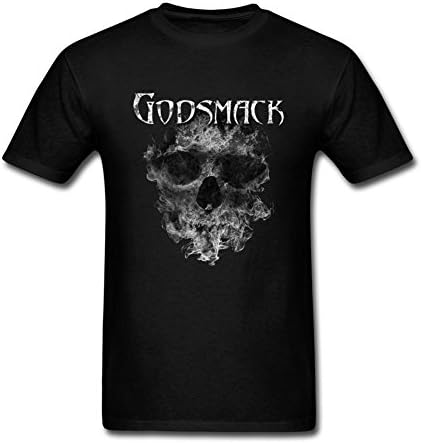 Cinxon Men Godsmack Black Flame 100% Cotton Tee Shirt Black XXXL