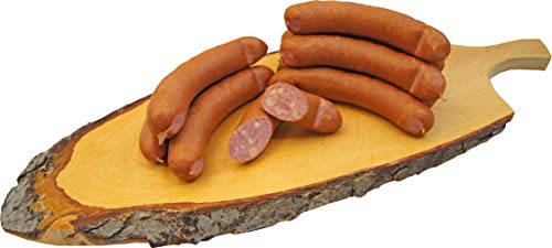 Kse-Knacker-Ksewurst-nach-Debrecziner-Art-Krainer-Snackwurst-Mettwurst-geruchert-mit-Emmentaler-10-x-100g