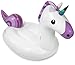 Flossy Floats Unicorn Pool Float Giant Luxury Inflatable Emoji for Kids and Adults, Thick Vinyl and Fade Resistant Dye, FastFill Valves, Unicorns Deserve a Face, Over 8.7 Feet Long, Patch Kit Included