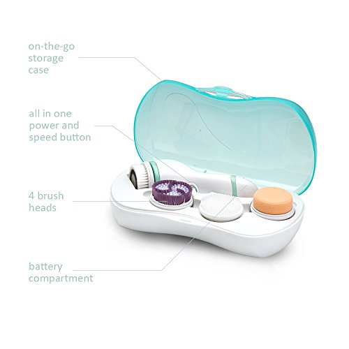 image for IWEEL Facial Cleansing Brush, Electric Waterproof Skin Face Body Rotat