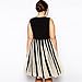 VIGVOG Women's Prom Sleeveless A-Line Paneled Plus-Size Black Fit & Flare Dress