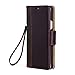 Galaxy Note 4 Case, AceAbove Samsung Galaxy Note 4 Wallet Case - Premium Genuine Leather Wallet Book Cover with Stand Flip Cover and Hand Strap