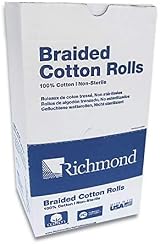 Richmond 1.5" Medium Braided Cotton Rolls 2000ct Nonsterile Dental Medical view 4